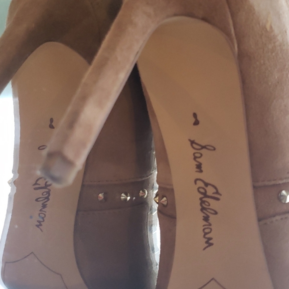 Sam Edelman Hyden tan leather high heels - Picture 8 of 10
